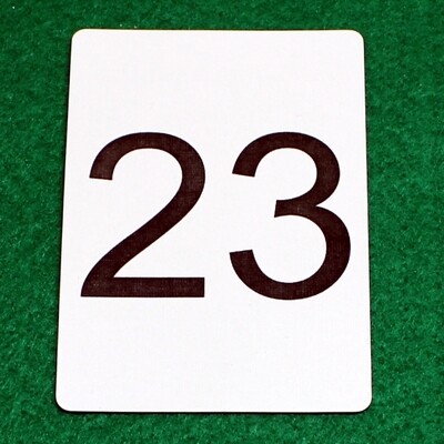 Number 23 - Custom Printed Bicycle Gaff Playing Card