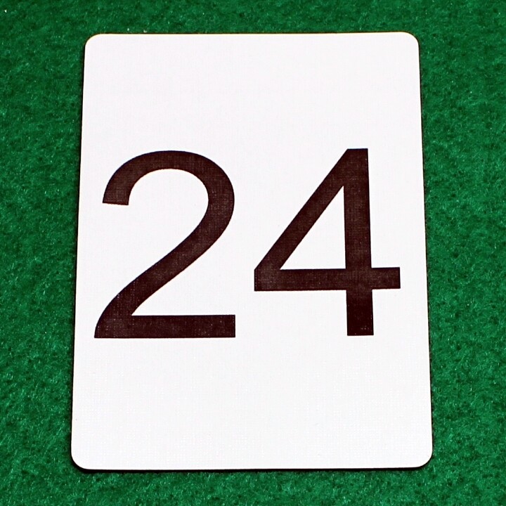 Number 24 - Custom Printed Bicycle Gaff Playing Card