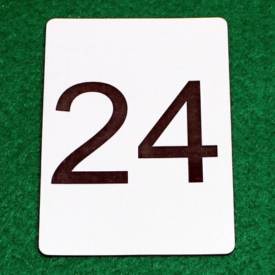 Number 24 - Custom Printed Bicycle Gaff Playing Card
