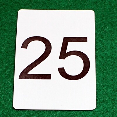 Number 25 - Custom Printed Bicycle Gaff Playing Card