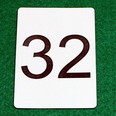 Number 32 - Custom Printed Bicycle Gaff Playing Card