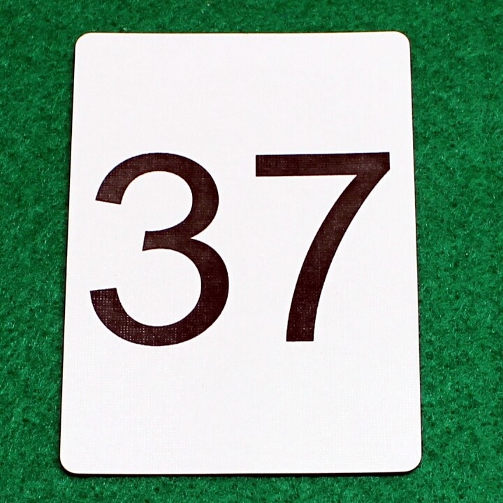 Number 37 - Custom Printed Bicycle Gaff Playing Card
