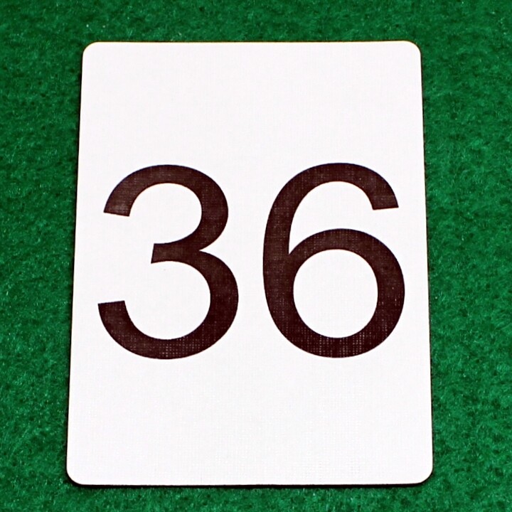 Number 36 - Custom Printed Bicycle Gaff Playing Card