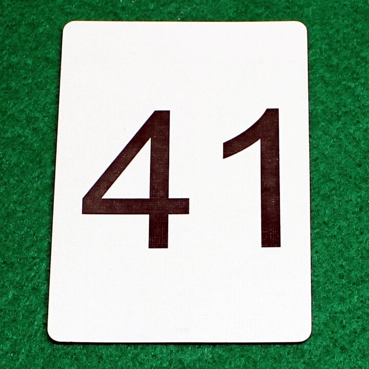 Number 41 - Custom Printed Bicycle Gaff Playing Card