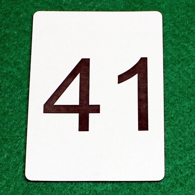 Number 41 - Custom Printed Bicycle Gaff Playing Card