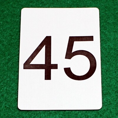 Number 45 - Custom Printed Bicycle Gaff Playing Card