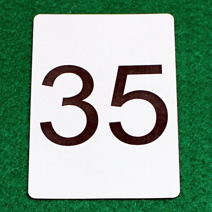 Number 35 - Custom Printed Bicycle Gaff Playing Card