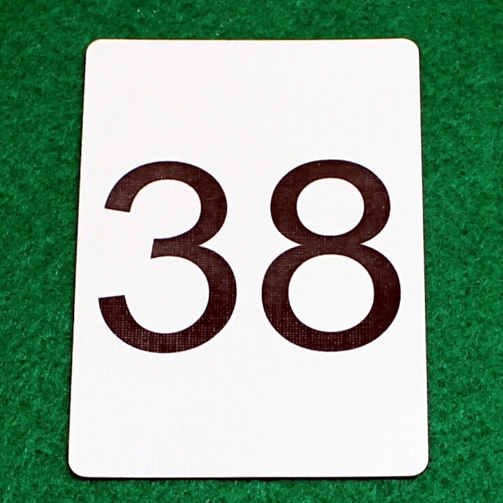 Number 38 - Custom Printed Bicycle Gaff Playing Card