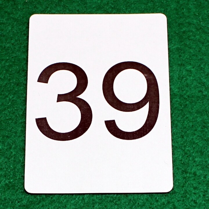 Number 39 - Custom Printed Bicycle Gaff Playing Card