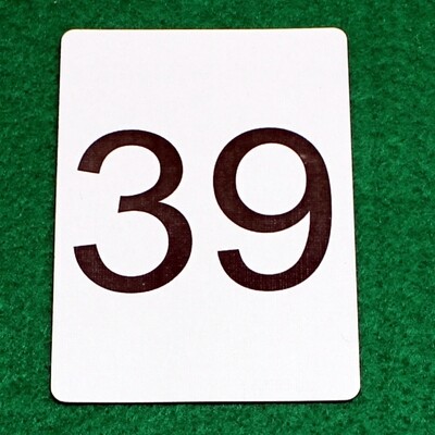 Number 39 - Custom Printed Bicycle Gaff Playing Card
