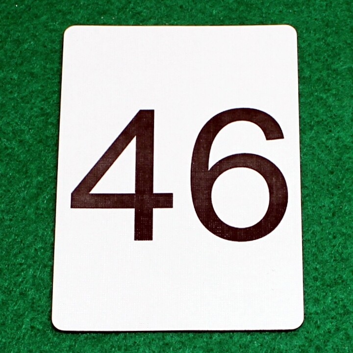 Number 46 - Custom Printed Bicycle Gaff Playing Card