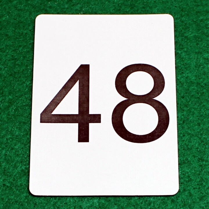 Number 48 - Custom Printed Bicycle Gaff Playing Card