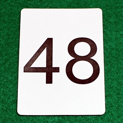 Number 48 - Custom Printed Bicycle Gaff Playing Card