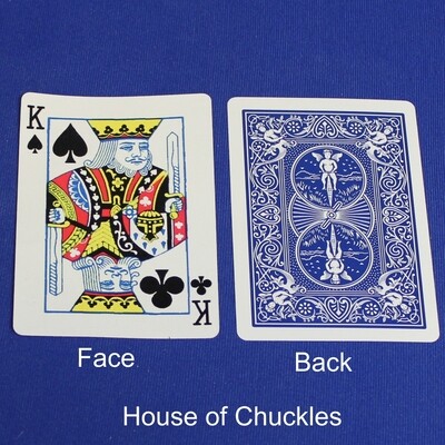 King of Spades / Clubs - Half &amp; Half Diagonal - OFFICIAL - Blue Back Bicycle Gaff Playing Card