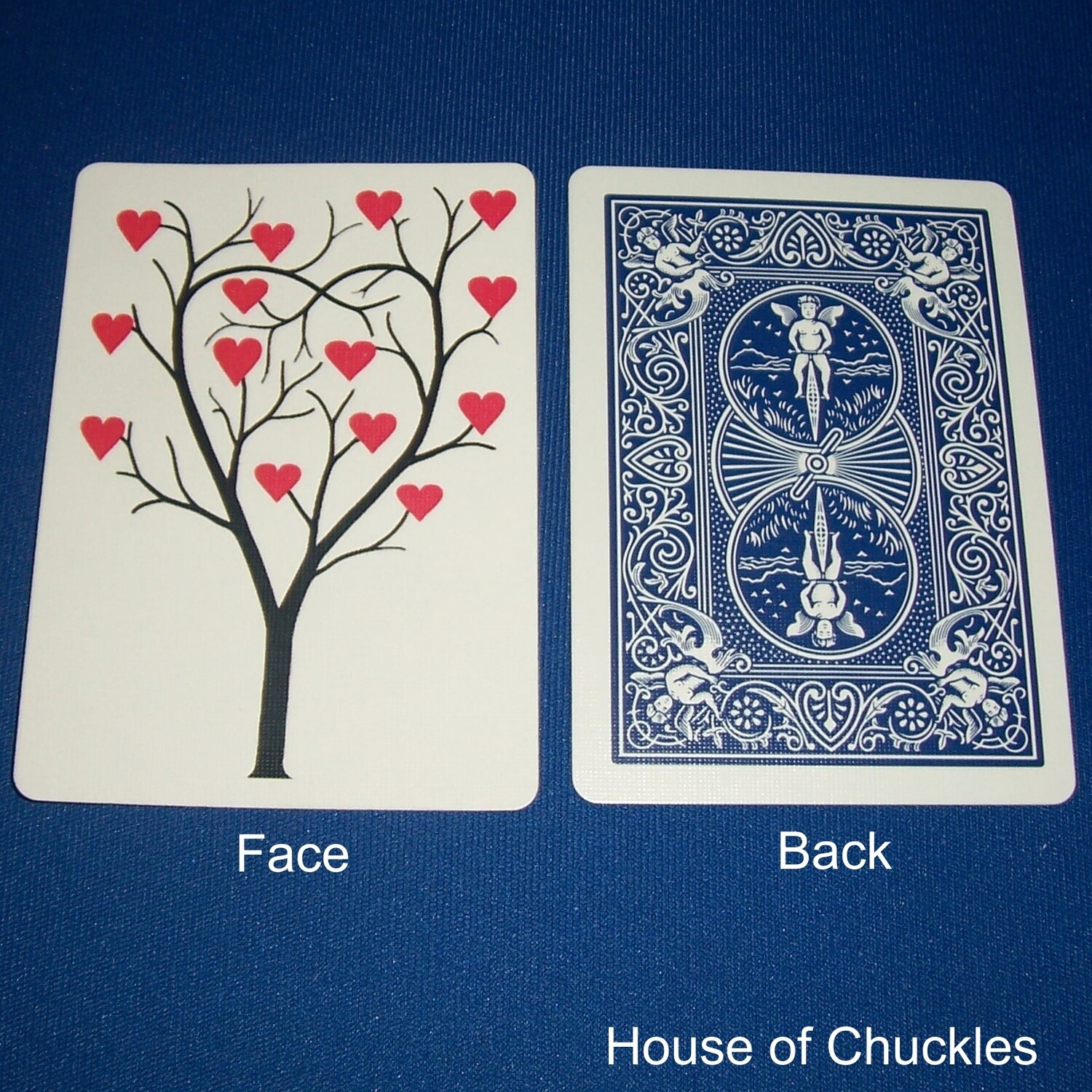 Tree of Hearts - OFFICIAL - Blue Back Bicycle Gaff Playing Card
