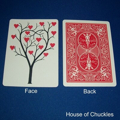 Tree of Hearts - OFFICIAL - Red Back Bicycle Gaff Playing Card
