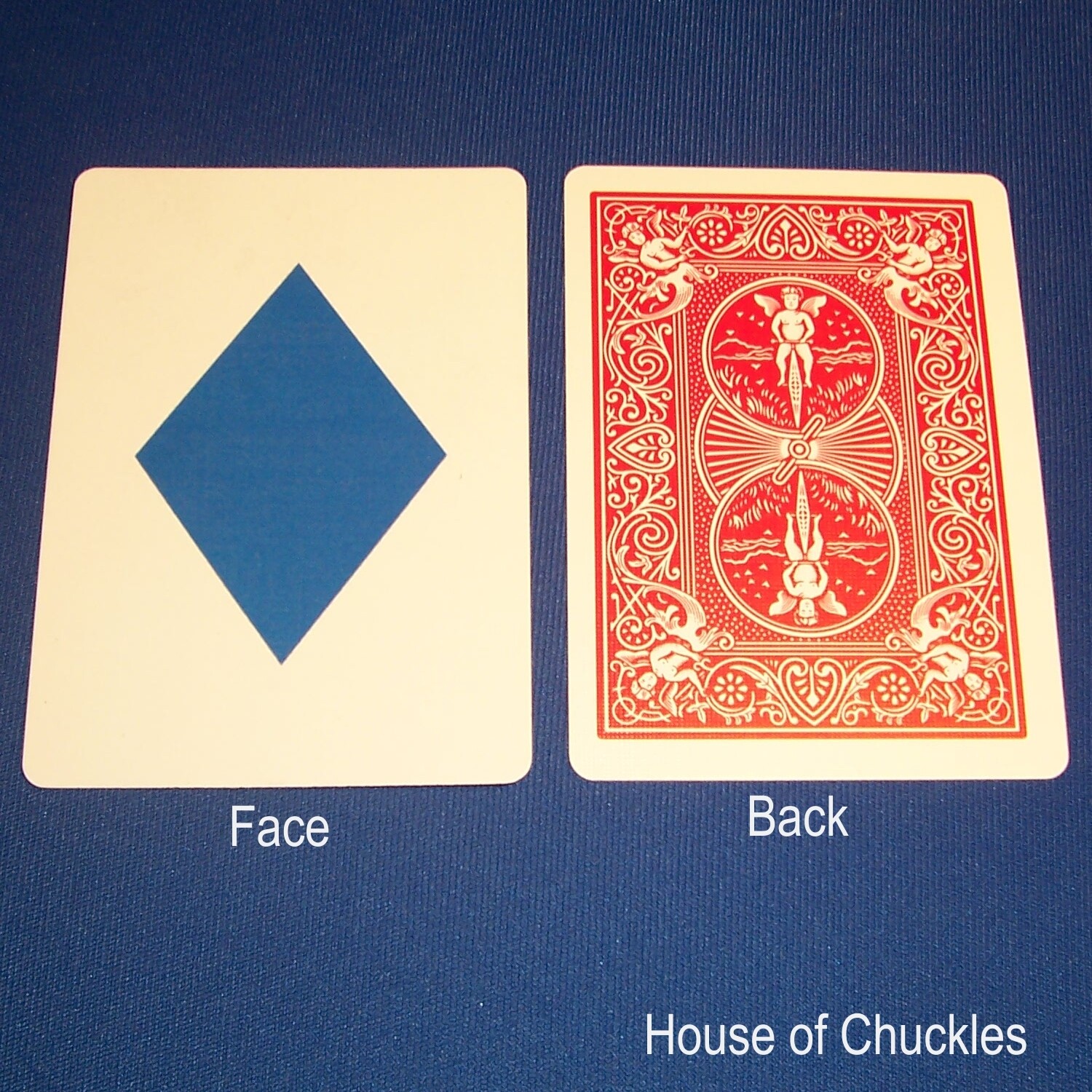 Blue Diamond - OFFICIAL - Red Back Bicycle Gaff Playing Card