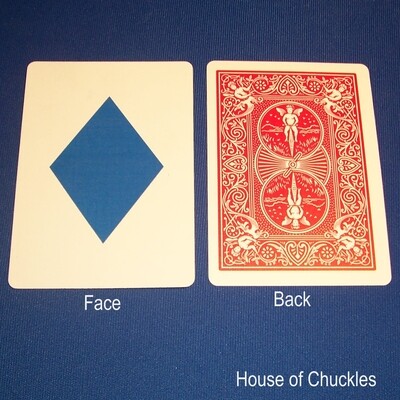 Blue Diamond - OFFICIAL - Red Back Bicycle Gaff Playing Card