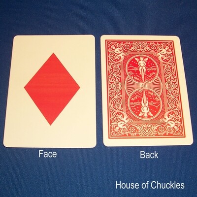 Red Diamond - OFFICIAL - Red Back Bicycle Gaff Playing Card