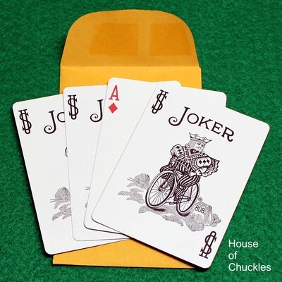 Four Card Monte - Packet Trick - Bicycle Standard - blue