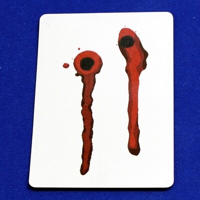 Vampire Bit - Custom Made Printed Bicycle Gaff Playing Card