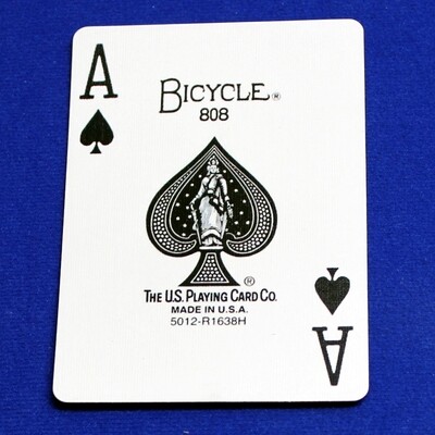Ace of Spades - Large Print - Custom Printed Bicycle Gaff Playing Card