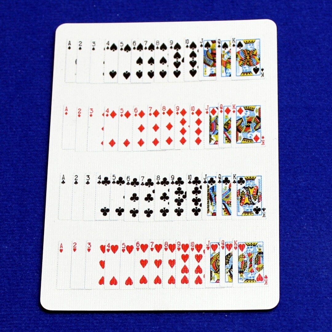 52 on 1 #2 - Bicycle, Custom Printed Gaff Playing Card