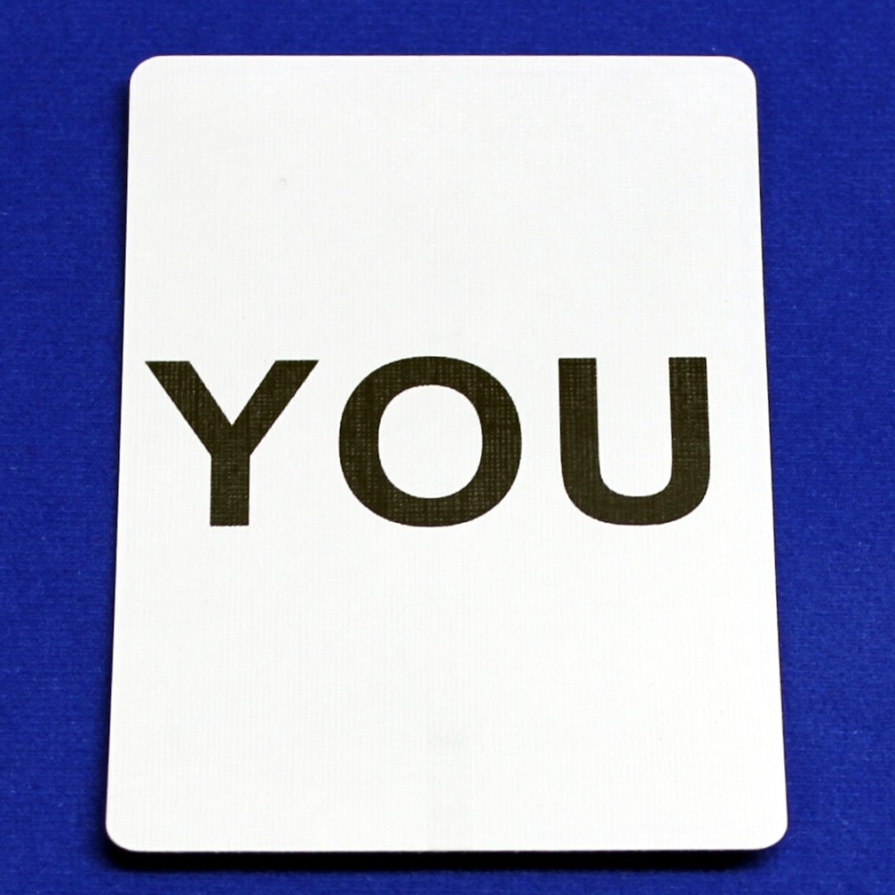 YOU - Custom Printed Bicycle Gaff Playing Card