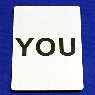 YOU - Custom Printed Bicycle Gaff Playing Card