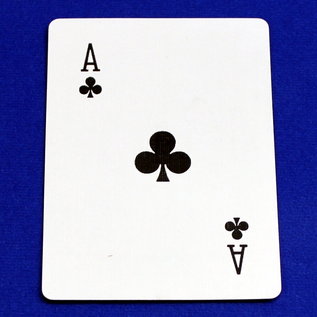 Ace of Spades - Moved In Corner Pips - Custom Printed Bicycle Gaff Playing Card