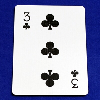 3 of Spades - Moved In Corner Pips - Custom Printed Bicycle Gaff Playing Card