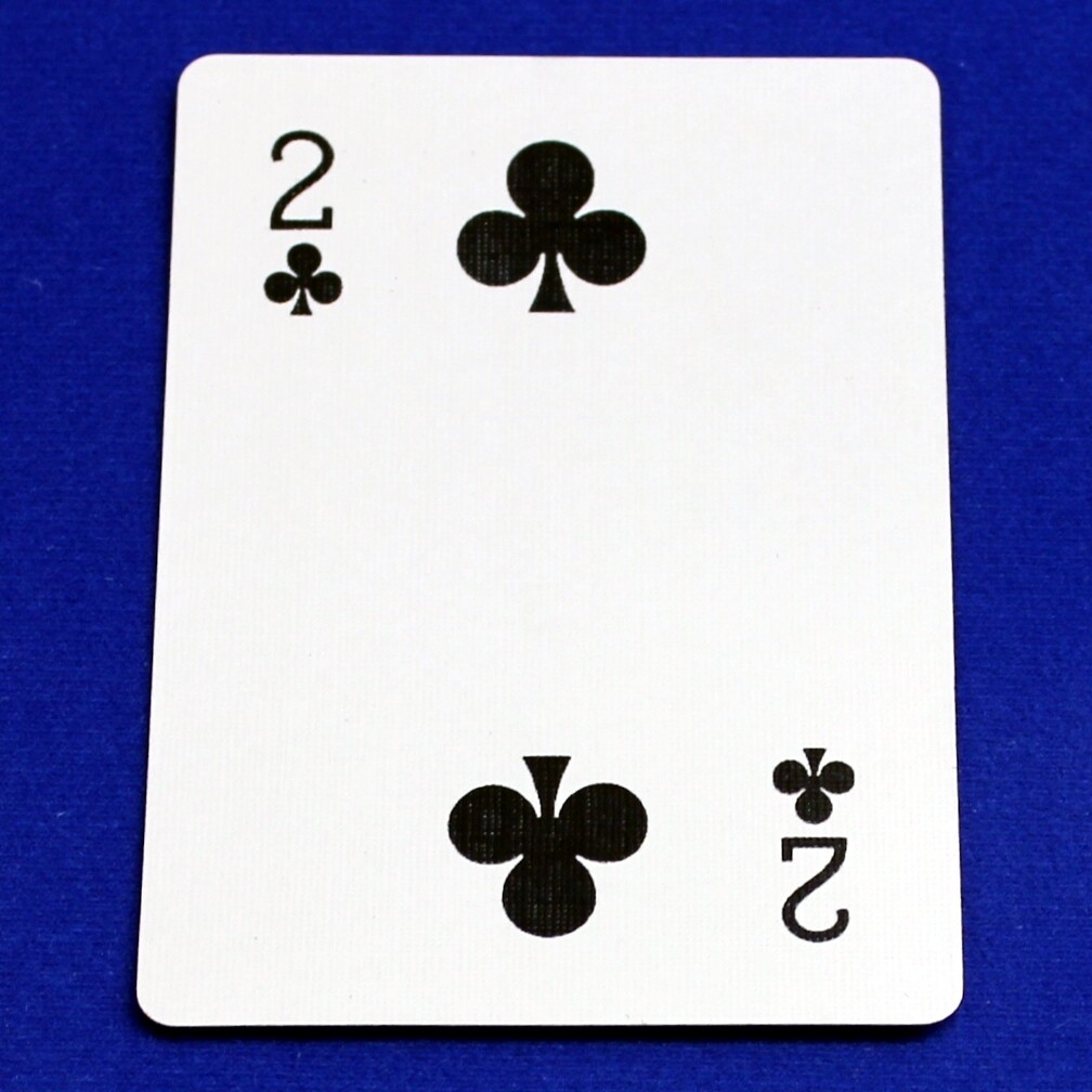 2 of Spades - Moved In Corner Pips - Custom Printed Bicycle Gaff Playing Card