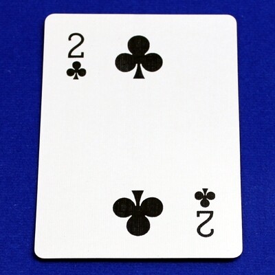 2 of Spades - Moved In Corner Pips - Custom Printed Bicycle Gaff Playing Card