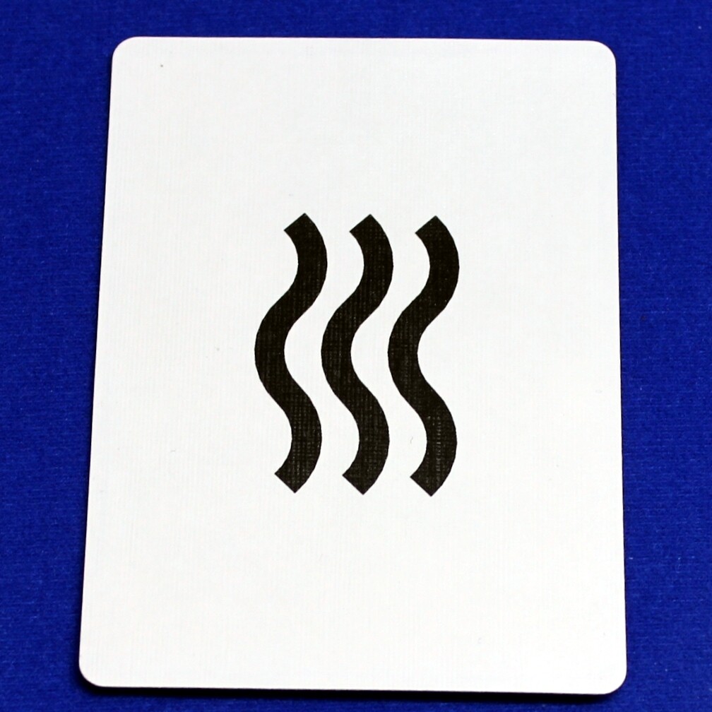ESP Wavy Lines - Bicycle, Custom Printed Gaff Playing Card
