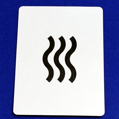 ESP Wavy Lines - Bicycle, Custom Printed Gaff Playing Card