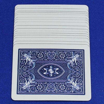 Overlapping Blue Back Maiden #1 - Bicycle, Custom Printed Gaff Playing Card