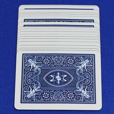 Overlapping Blue Back Maiden #2 - Bicycle, Custom Printed Gaff Playing Card