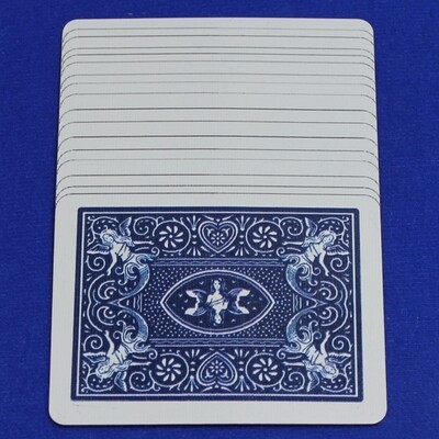 Overlapping Blue Back Maiden #3 - Bicycle, Custom Printed Gaff Playing Card