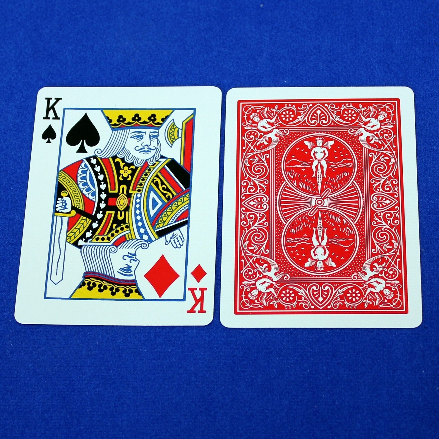 King of Spades / Diamonds - Mashup - OFFICIAL - Red Back Bicycle Gaff Playing Card