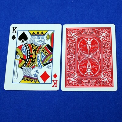 King of Spades / Diamonds - Mashup - OFFICIAL - Red Back Bicycle Gaff Playing Card