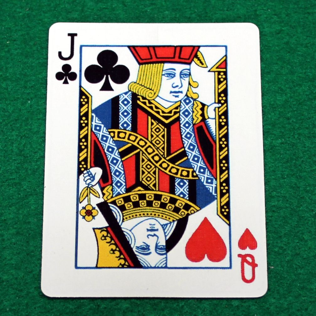 Jack of Clubs / Queen of Hearts - Mashup - Bicycle Custom Printed Gaff Playing Card