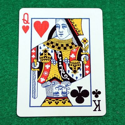 Queen of Hearts / King of Clubs - Mashup - Bicycle Custom Printed Gaff Playing Card