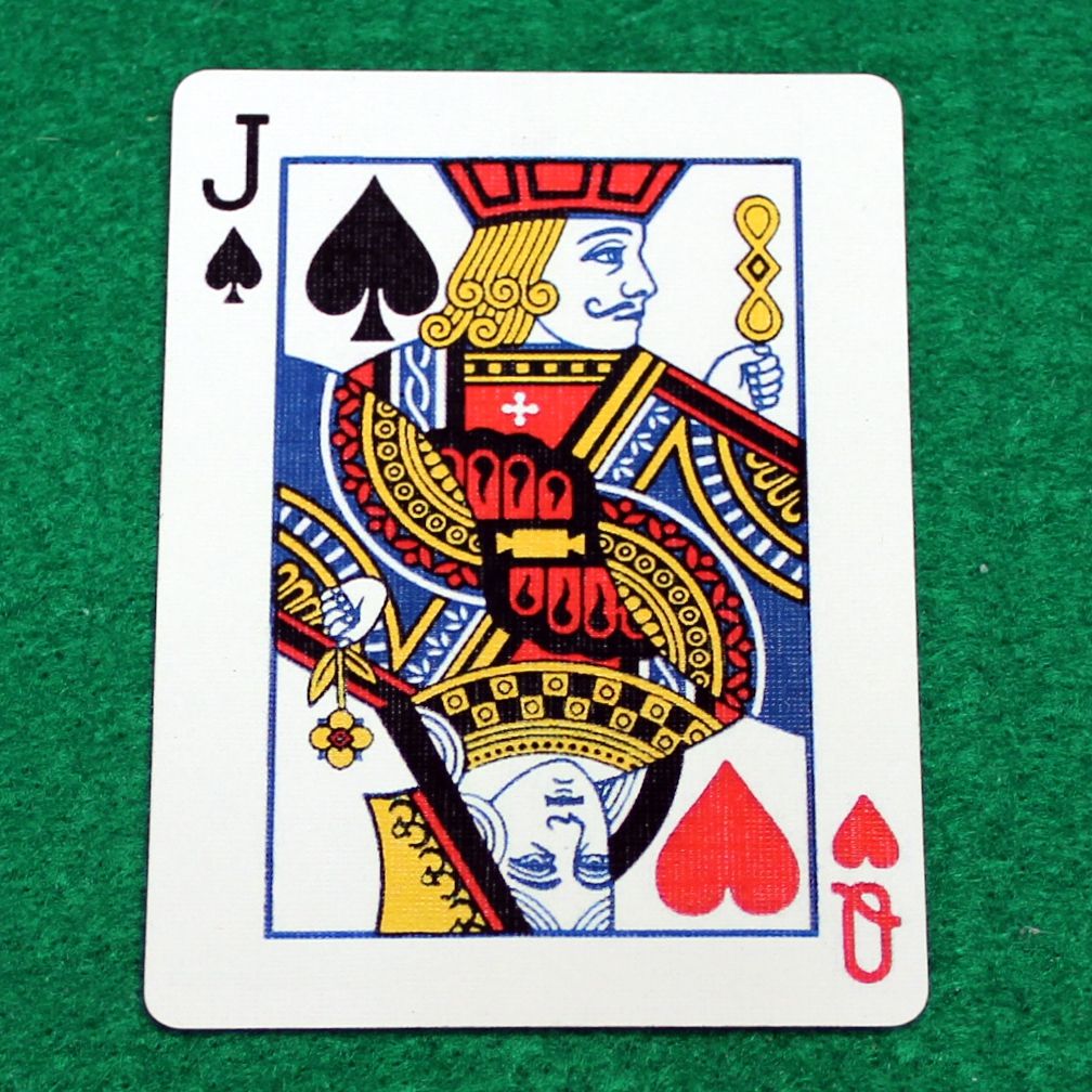 Jack of Spades / Queen of Hearts - Mashup - Bicycle Custom Printed Gaff Playing Card