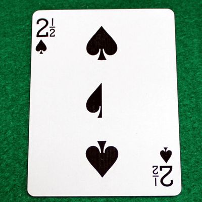 2 1/2 of Spades - Bicycle, Custom Printed Gaff Playing Card