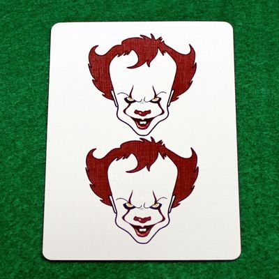 2 Pennywise Clown - Custom Printed Bicycle Gaff Playing Card
