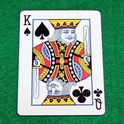 King Spades / Queen Clubs - Mis-Indexed - Custom Printed Bicycle Gaff Playing Card