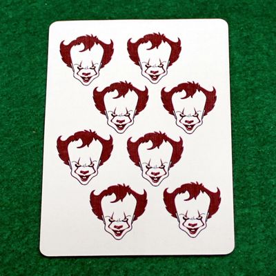 8 Pennywise Clown - Custom Printed Bicycle Gaff Playing Card
