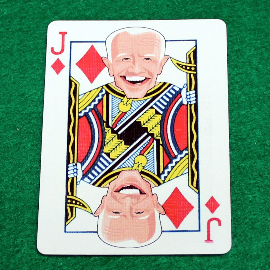 Jack of Diamonds - Joe Biden - Custom Printed Bicycle Gaff Playing Card