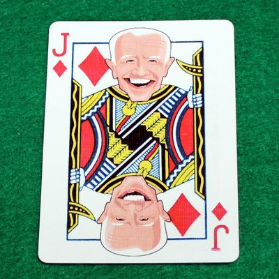 Jack of Diamonds - Joe Biden - Custom Printed Bicycle Gaff Playing Card