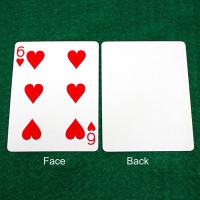 6 of Hearts / Blank Face - Double Face - OFFICIAL - Bicycle Gaff Playing Card